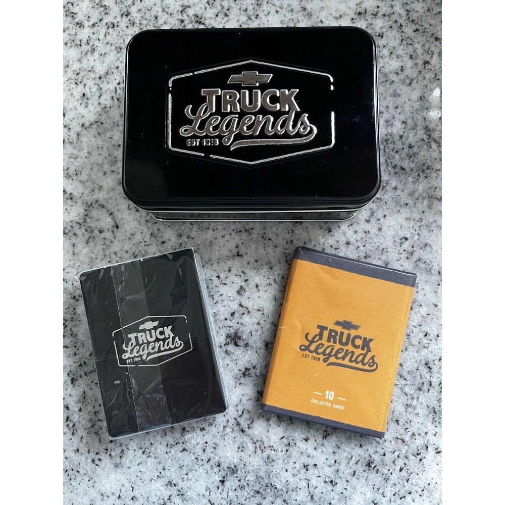Chevy Truck Legends Collector Cards Tin Set 10 Cards Playing Cards Sealed